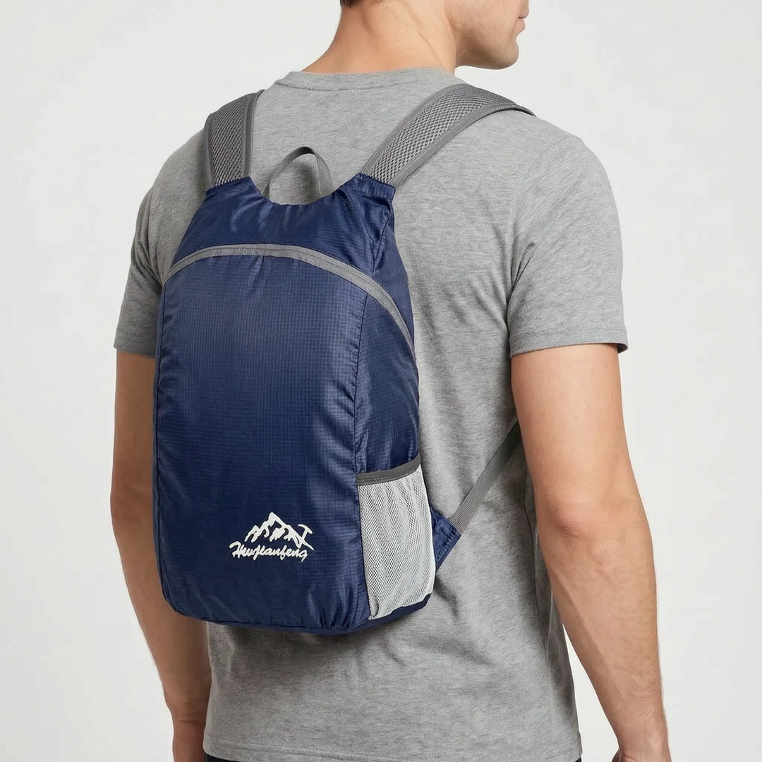 Unisex Nylon Faltrucksack, strapazierfähig & leicht, perfekt als Zusatzrucksack für Reise & Sport.