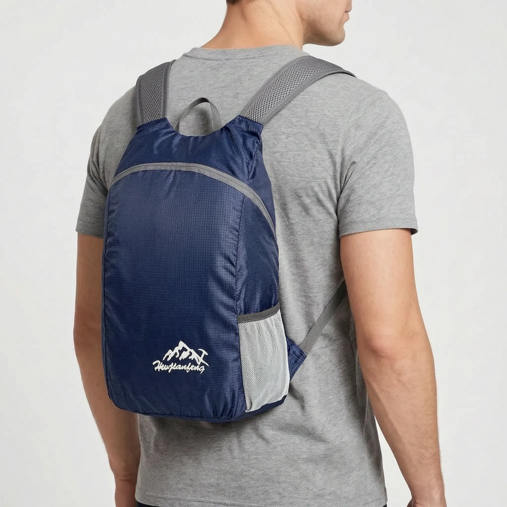 Unisex Nylon Faltrucksack, strapazierfähig & leicht, perfekt als Zusatzrucksack für Reise & Sport.