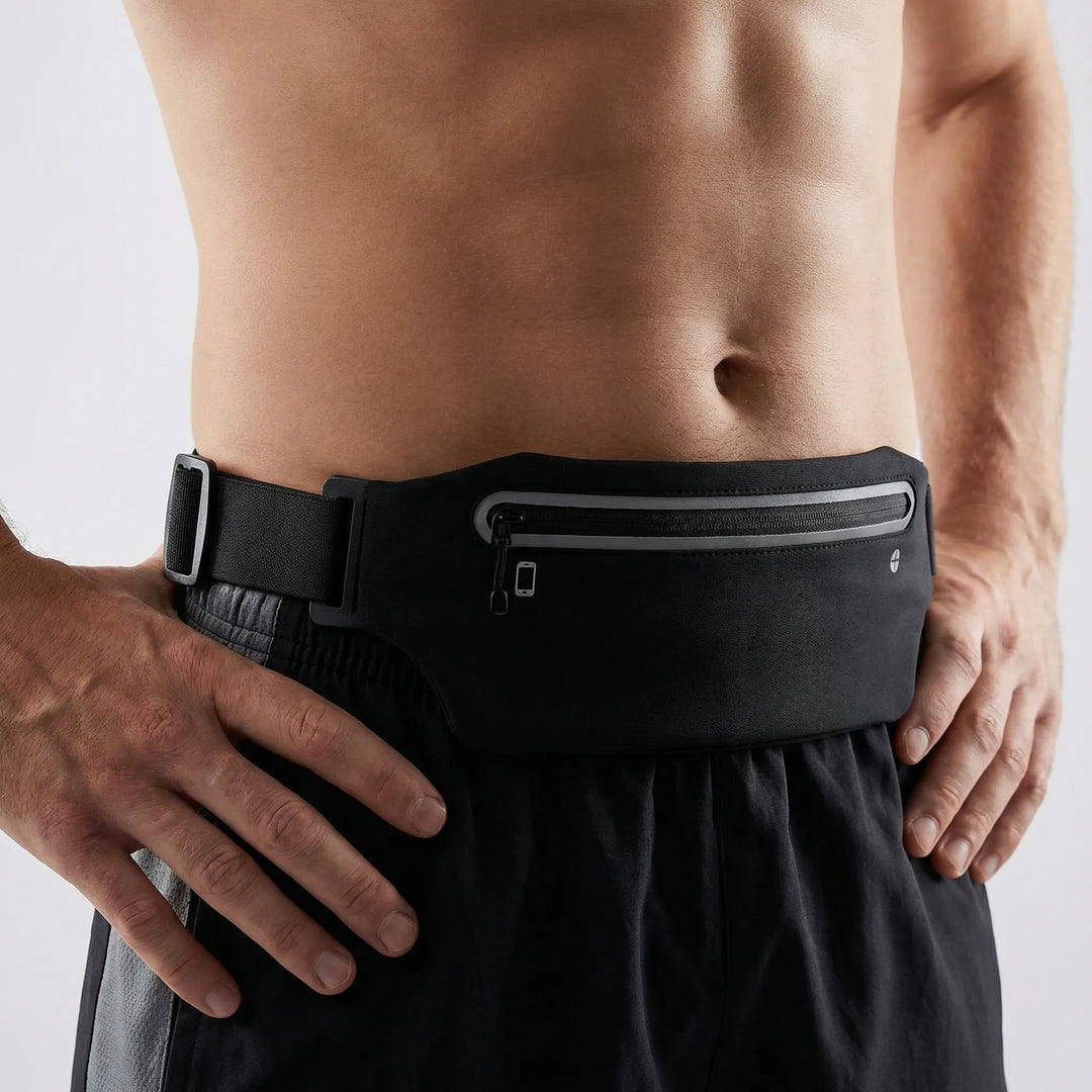 Bequemer, wasserfester Jogginggürtel mit Handyfach; perfekt für Laufen, Radfahren, Fitness, unisex.