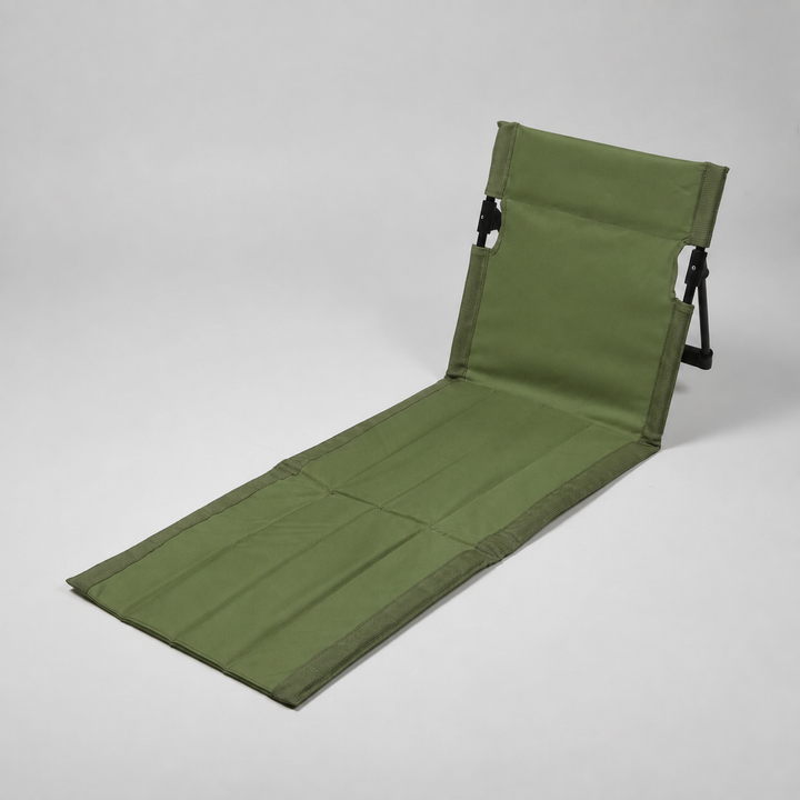 Tragbarer klappbarer Bodensessel für einfaches Verstauen. Perfekt für Camping, Garten & Reise.