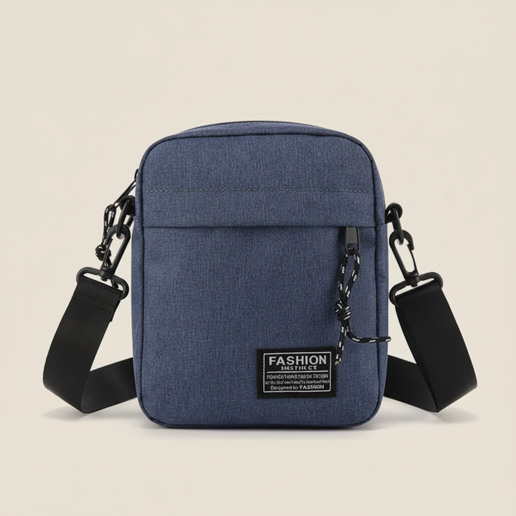 Vielseitige Unisex Crossbody-Umhängetasche, klein, robust & aus Oxford-Stoff. Ideal für Reise & Alltag.