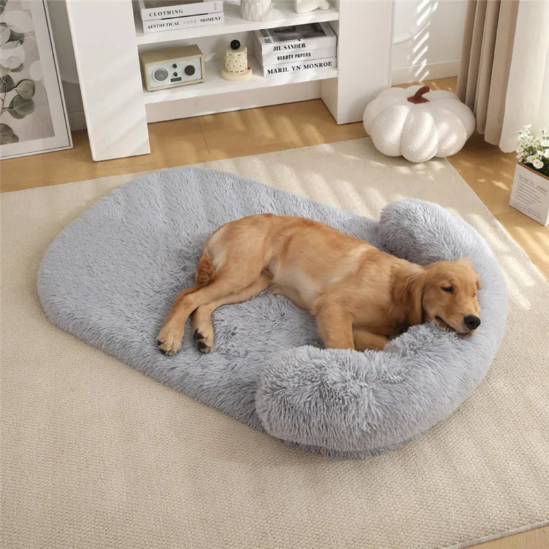 Stilvolles orthopädisches Hundebett mit Eierschaum, Gelenkunterstützung und Entspannung für alle Hunde.