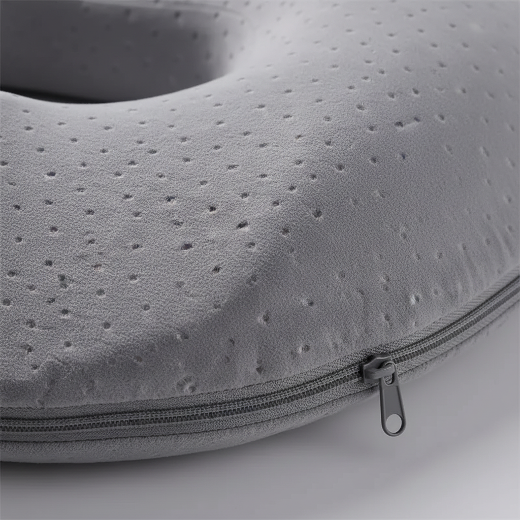 Schmerzlinderndes ergonomisches Sitzkissen, optimiert für Steißbein & Rücken, perfekt für lange Sitzperioden.