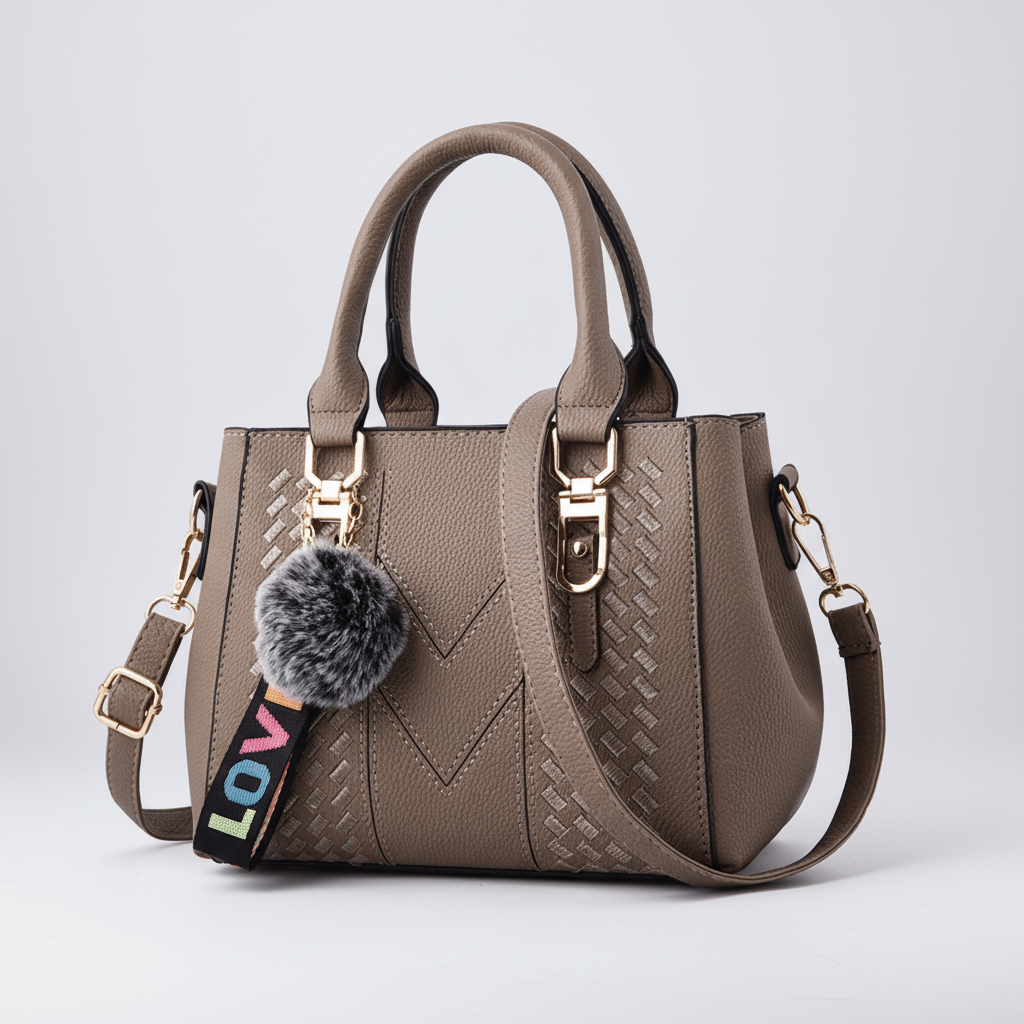 Vielseitige Damen-Handtasche: Elegante Satchel aus PU-Leder, auch als Crossbody tragbar.