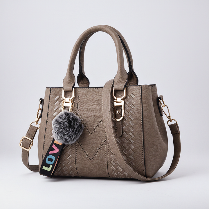 Vielseitige Damen-Handtasche: Elegante Satchel aus PU-Leder, auch als Crossbody tragbar.