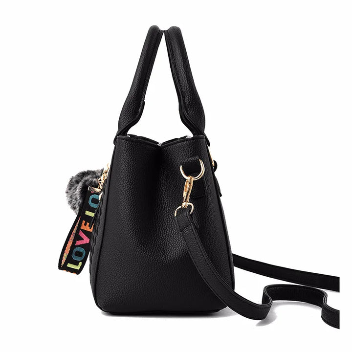 Modische Damen-Alltagstasche aus PU-Leder im Satchel-Design, funktional und schick.