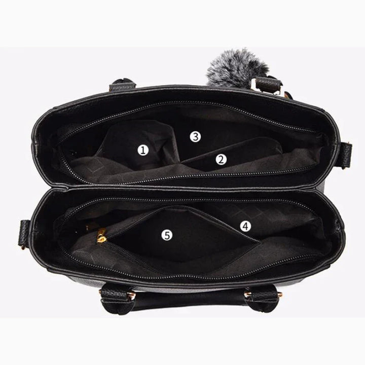 Elegante Damen-Umhängetasche aus PU-Leder, modischer Satchel-Stil für jede Gelegenheit.