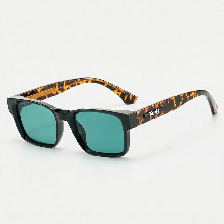 Robuste eckige Herren Sonnenbrille, polarisiert, UV400, für Outdoor-Abenteuer.