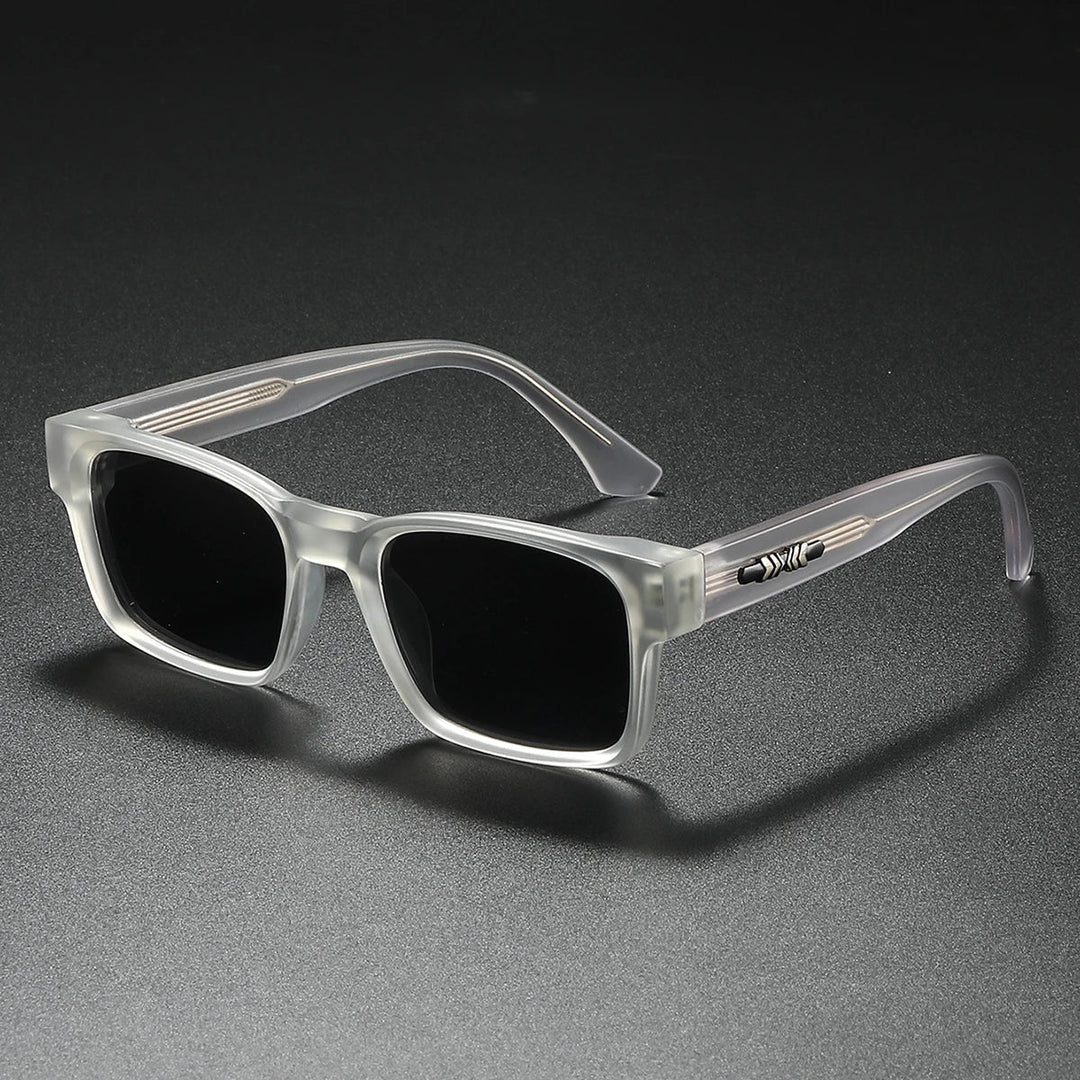Sportliche eckige Sonnenbrille, polarisiert, UV400, Unisex, für aktiven Lifestyle.