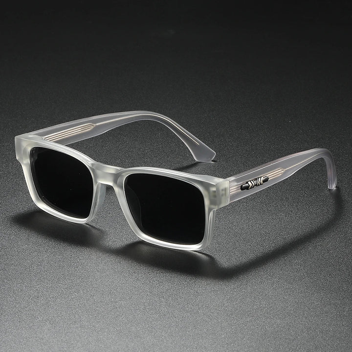 Sportliche eckige Sonnenbrille, polarisiert, UV400, Unisex, für aktiven Lifestyle.