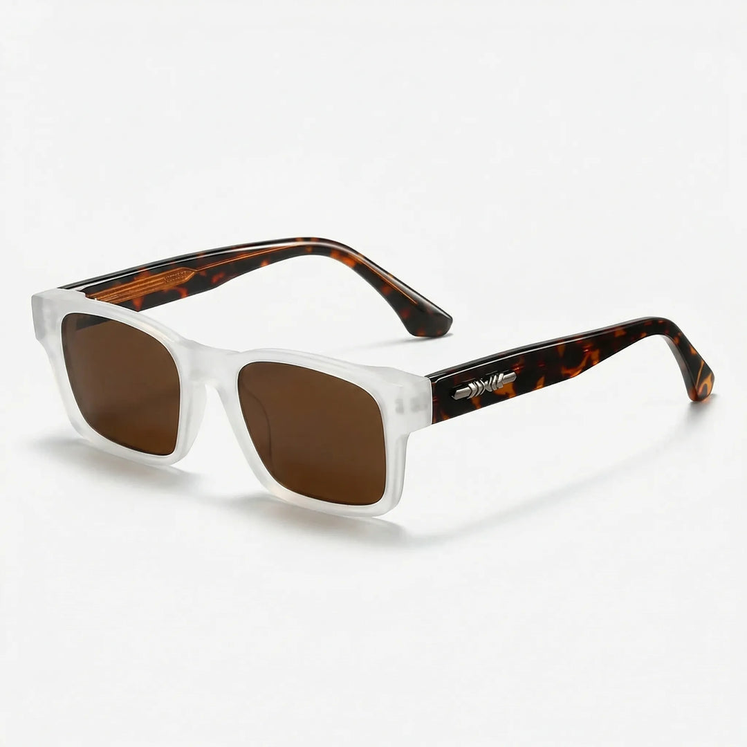 Robuste eckige Sonnenbrille für Herren, polarisiert, UV400, für Sport & Outdoor.