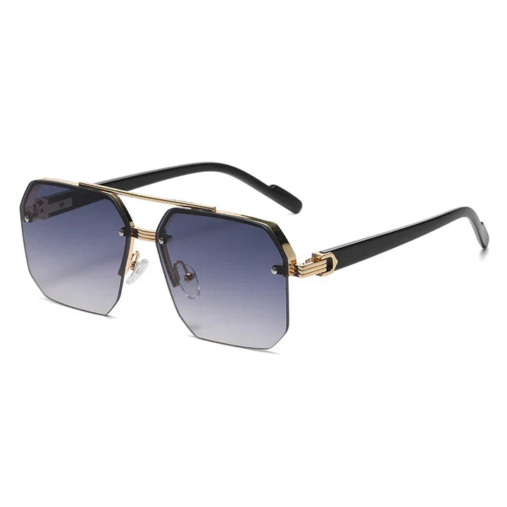 Stilvolle quadratische Herren-Sonnenbrille im Retro-Look, modisches Accessoire mit UV-Schutz.