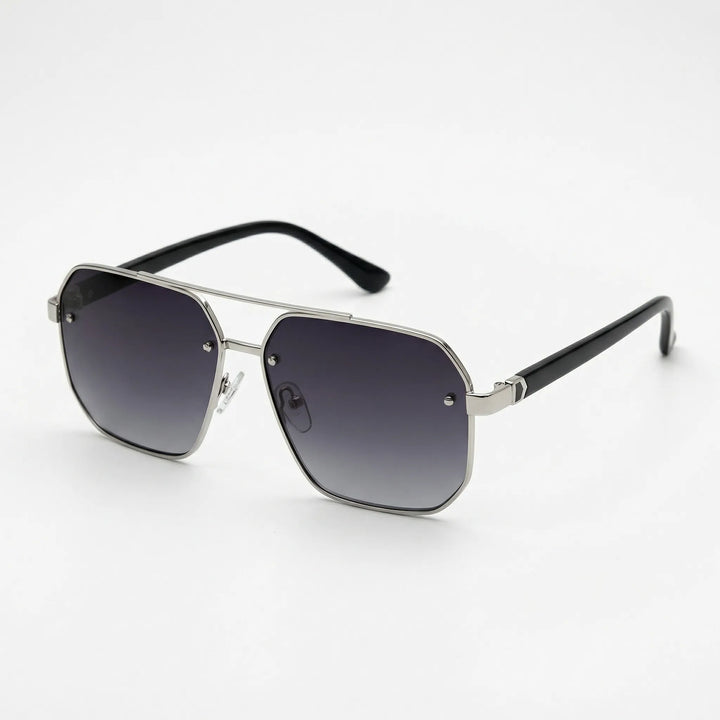 Trendige Herren Retro Sonnenbrille, quadratisch, mit UV-Schutz, perfekt für den modernen Mann.