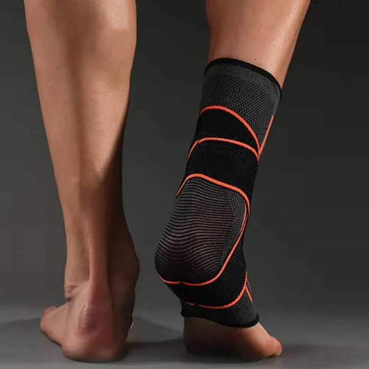 Atmungsaktive Unisex Knöchelstütze mit Kompression in Schwarz, ideal für Wandern und langanhaltenden Komfort.