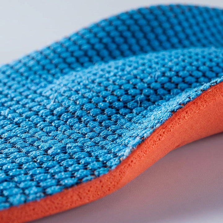 Stoßdämpfende orthopädische Schuheinlagen mit Fersenpolster für Gelenkschutz, ideal für Unisex-Fußkomfort beim Laufen.