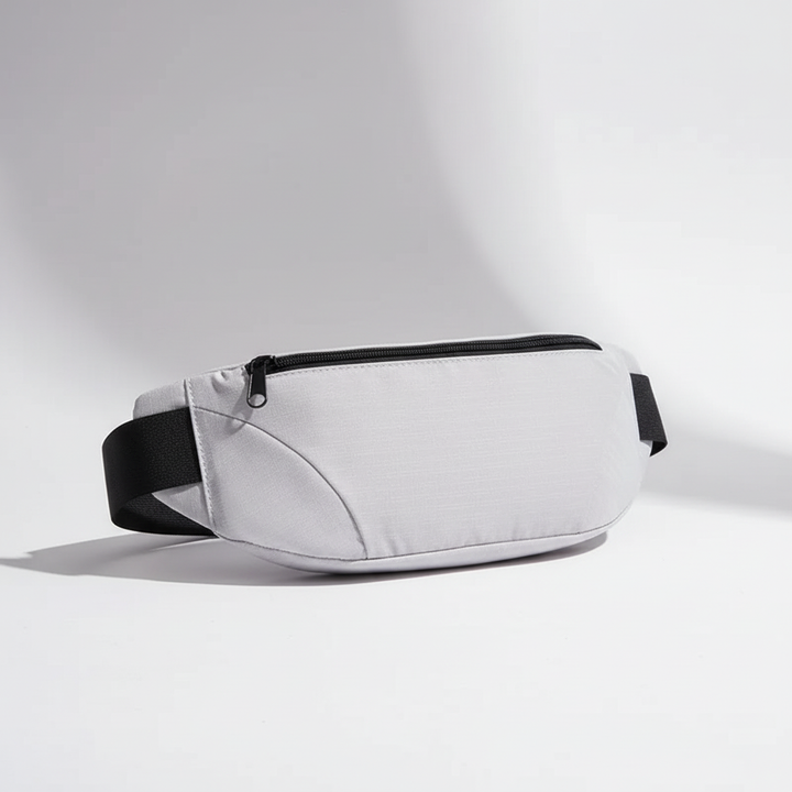 Kompakte wasserdichte Polyester-Bauchtasche unisex. Perfekt für Sport, Reisen, Laufen & Essentials.