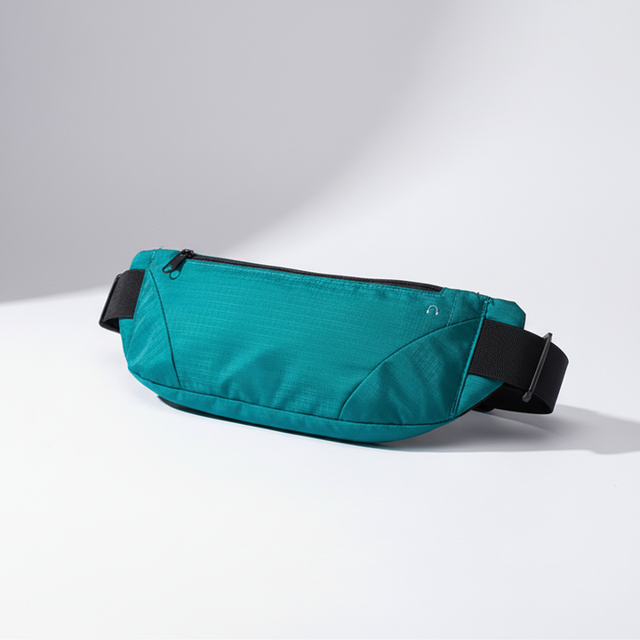 Leichte, strapazierfähige Hüfttasche unisex aus wasserdichtem Polyester. Ideal für Sport & Reisen.
