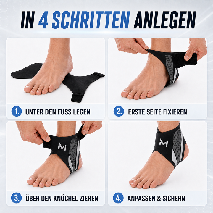 Laufzubehör: Verstellbare Knöchelstütze, verbessert Stabilität beim Joggen.