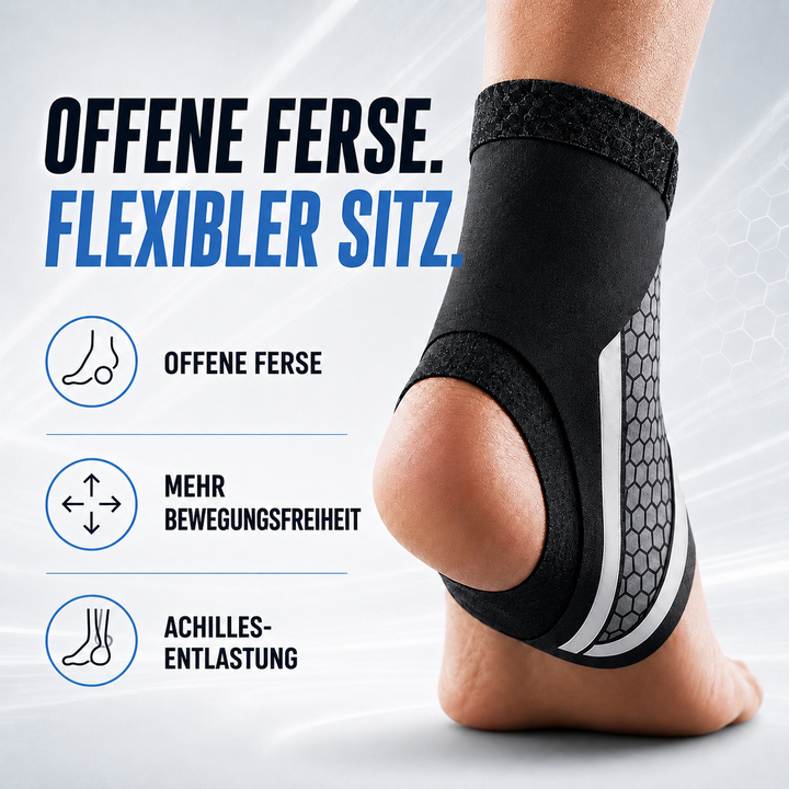 Fußbandage für Laufen, Wandern, Fitness – verstellbar für besten Halt.