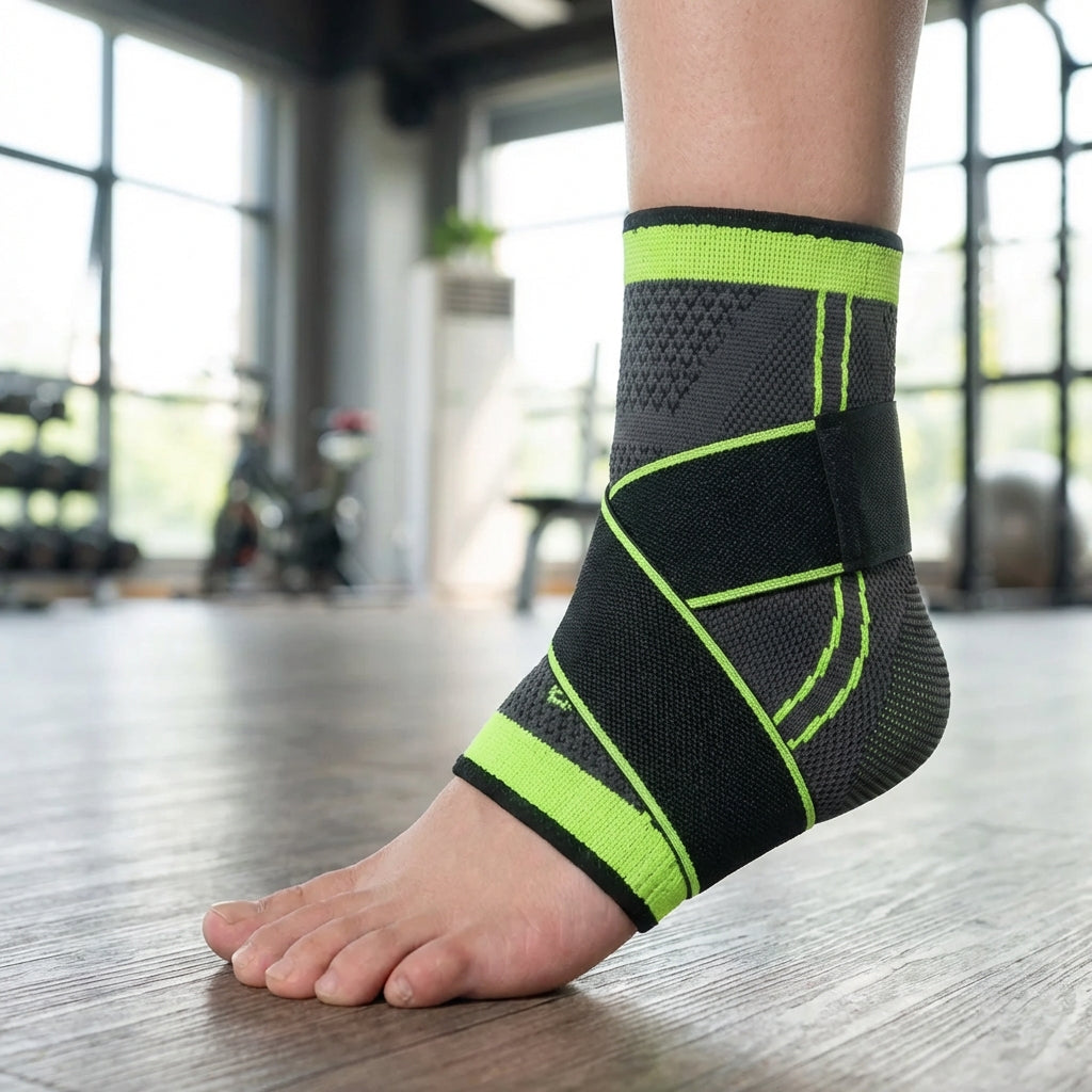 Unisex verstellbare Knöchel-Kompressionsbandage für Sport & Alltag, unterstützt Gelenke.