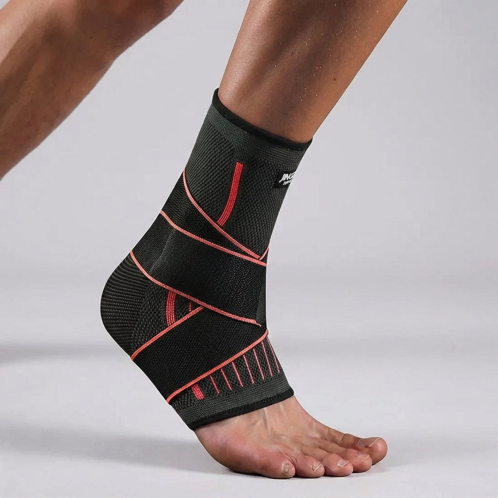 Knöchelbandage für effektive Schmerzlinderung und Stabilität des Fussgelenks, fördert Genesung bei Verstauchungen.