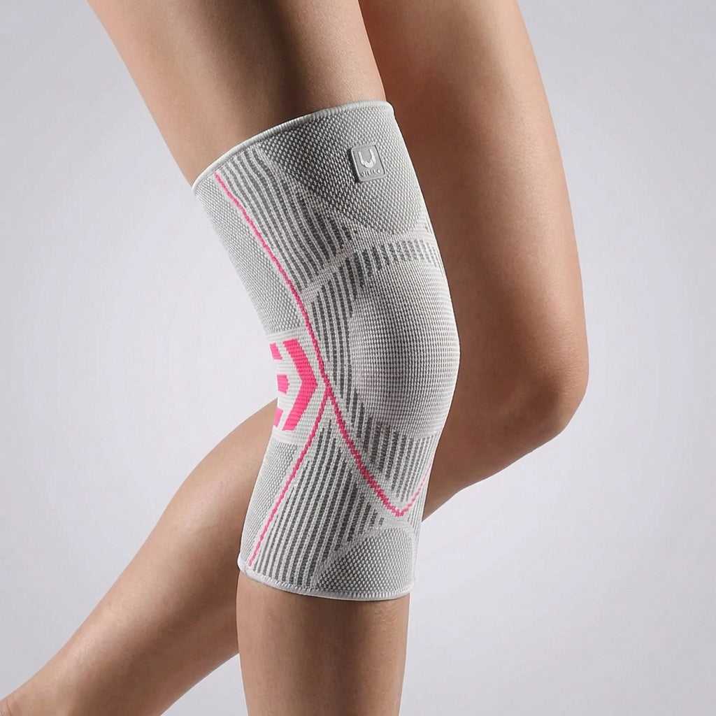 Aktive Kniebandage mit Kompression, perfekt für Sport & Bewegung ohne Schmerzen im Knie.