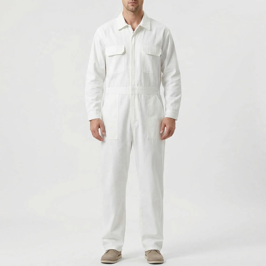 Vielseitiger Damen Cargo Jumpsuit für Frühling & Herbst; ideal für Freizeit und urbanen Stil.