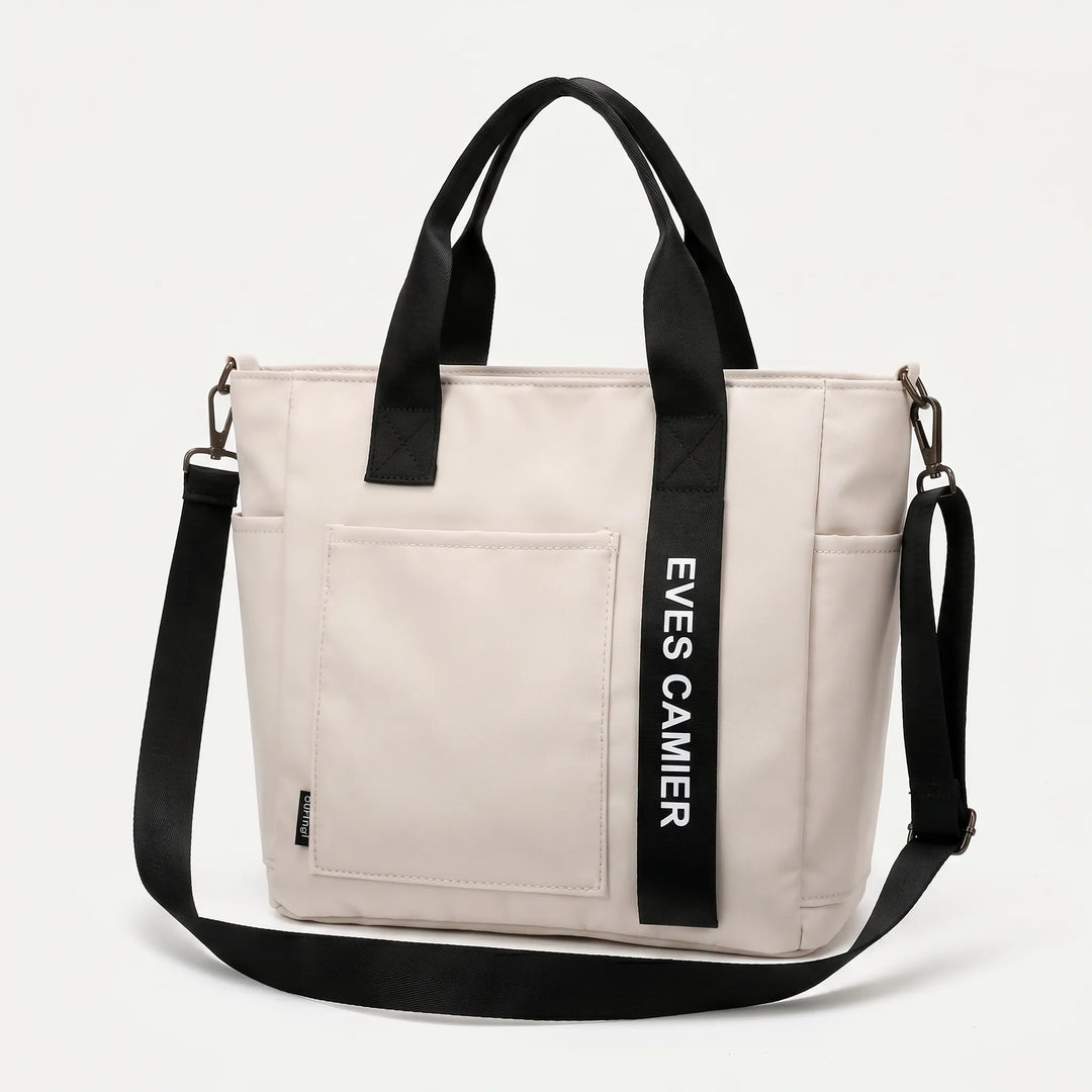 Modische Nylon-Damentasche, wasserabweisend, ideal als Shopper oder Schultertasche für casual Alltags-Looks.