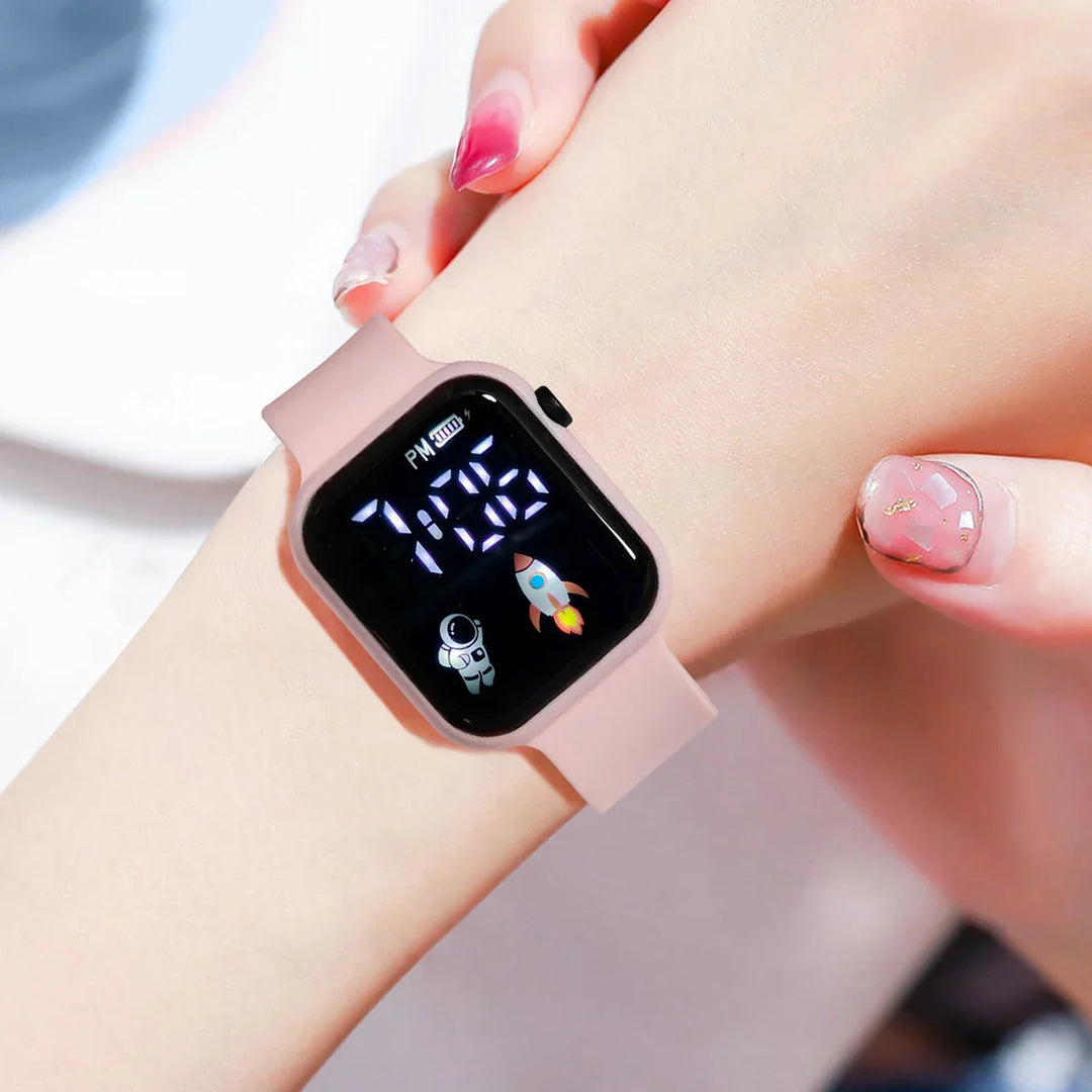 Die Kinder Smartwatch: moderne Digitaluhr mit Touchscreen, robust & motivierend für Sport.
