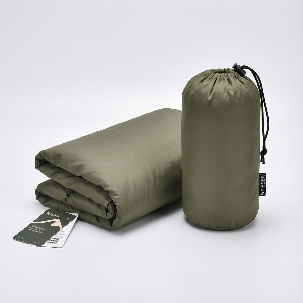 Ultraleichter Mumien-Innenschlafsack, ideal für Rucksackreisen & Outdoor-Abenteuer. Kompakt.