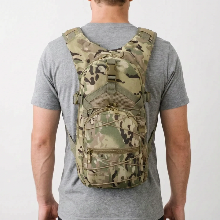 Hochwertiger, kompakter Outdoor-Rucksack mit robusten Reißverschlüssen, unisex. Perfekt für Trail.