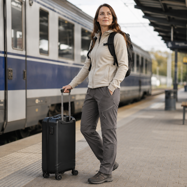 Olivgrüne taktische Herrenhose mit Zip-off Funktion. Ideal für Outdoor-Aktivitäten im Frühling & Sommer.