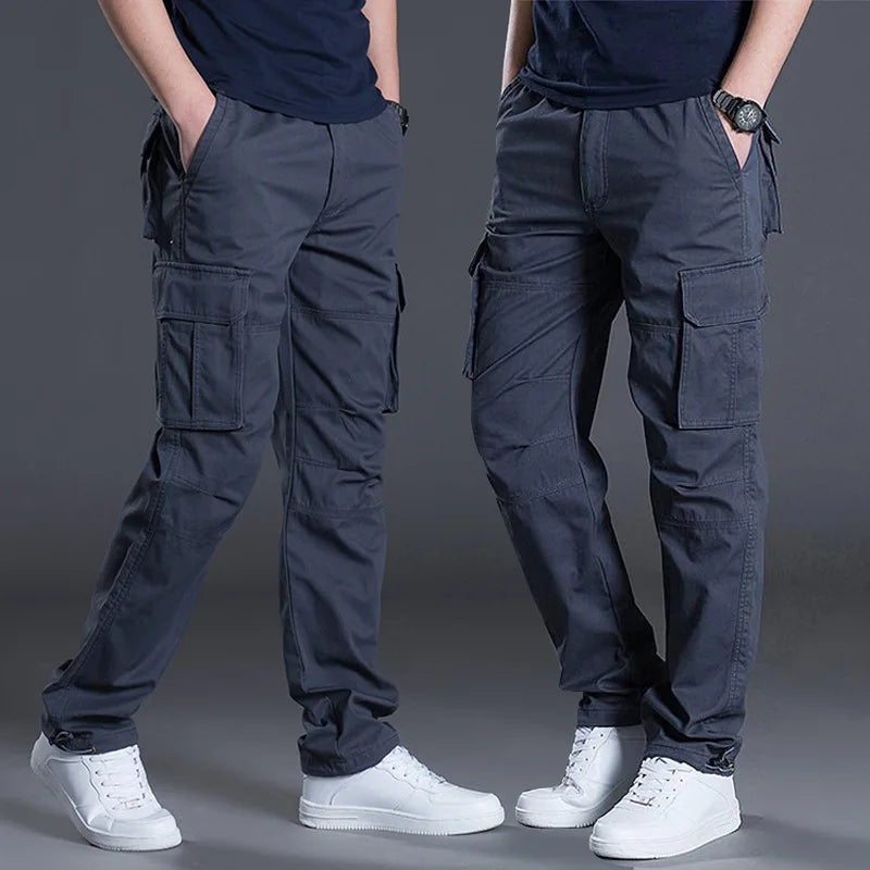 Herren Cargohosen in Armeegrün, Schwarz und Grau, robust, bequem & vielseitig für Outdoor, Arbeit, Freizeit.