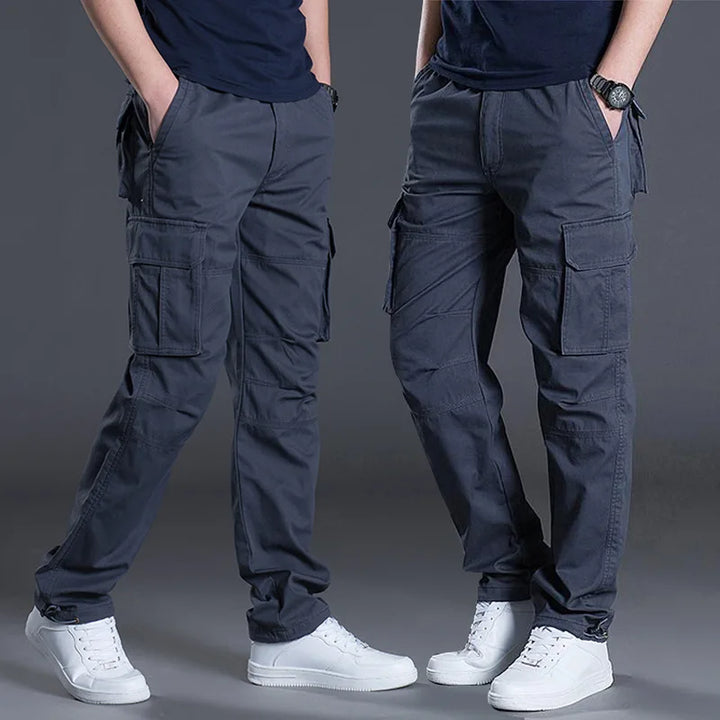 Herren Cargohosen in Armeegrün, Schwarz und Grau, robust, bequem & vielseitig für Outdoor, Arbeit, Freizeit.