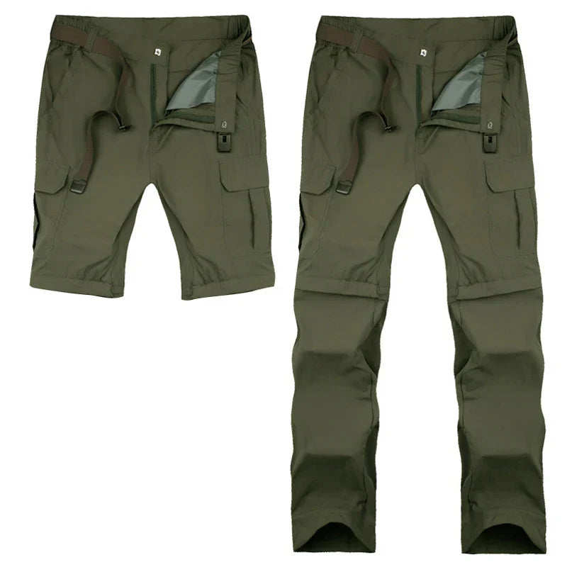 Hochwertige Herren Wanderhose mit Zip-Off Funktion. Ideal als vielseitige Outdoor- & Campinghose. Schnelltrocknend.