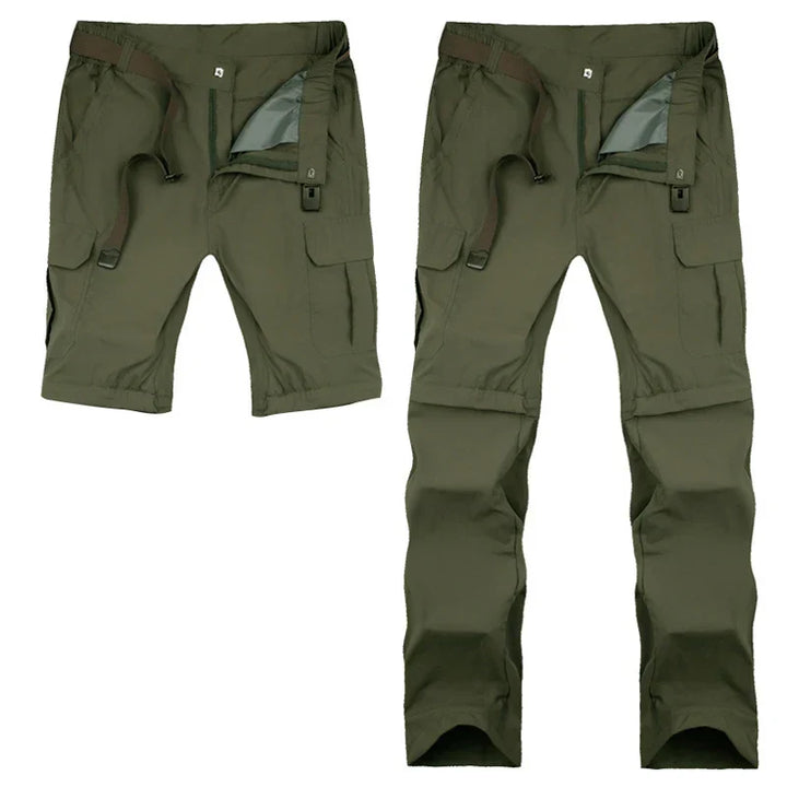 Hochwertige Herren Wanderhose mit Zip-Off Funktion. Ideal als vielseitige Outdoor- & Campinghose. Schnelltrocknend.