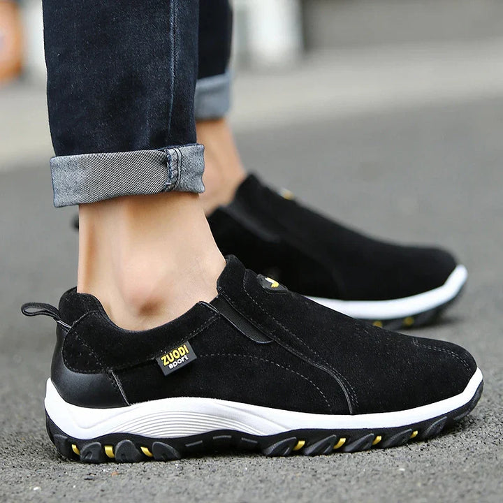 Flexibler Damen Slip-On Schuh, atmungsaktiv, ideal für Reise & Freizeit.