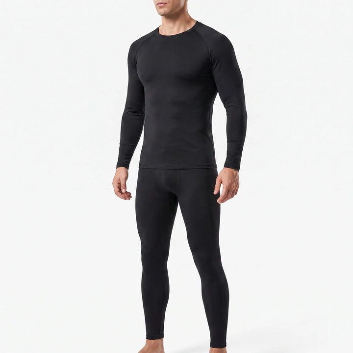 Elastisches, atmungsaktives Herren Baselayer Set für Kälteschutz beim Sport. Warm & komfortabel unter Winterkleidung.