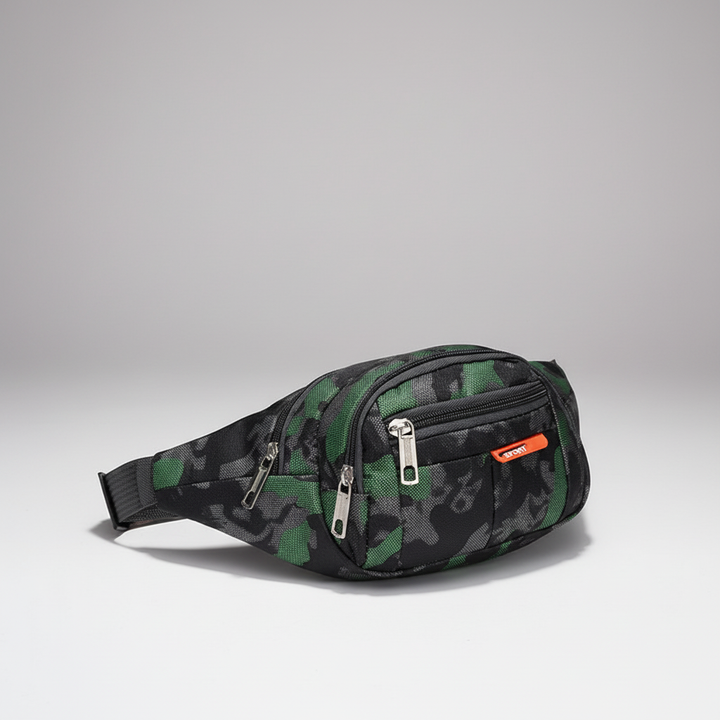 Ultraleichte Unisex Hüfttasche aus strapazierfähigem Nylon, ideal für Sport und entspannte Freizeit.