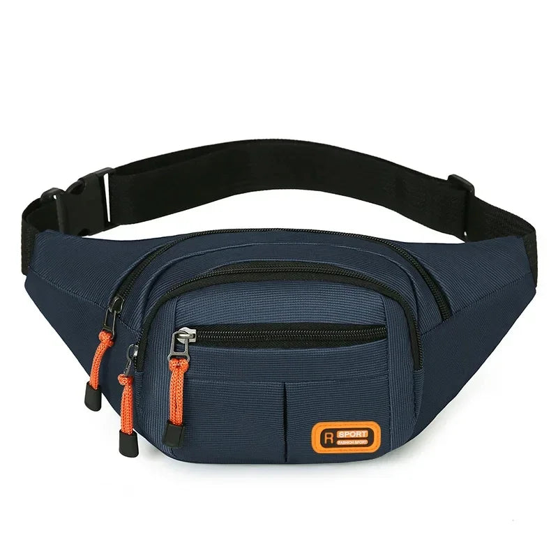 Robuste, wasserdichte Bauchtasche aus Oxford-Stoff, schützt Wertvolles auf Reisen und bei Outdoor-Sport.