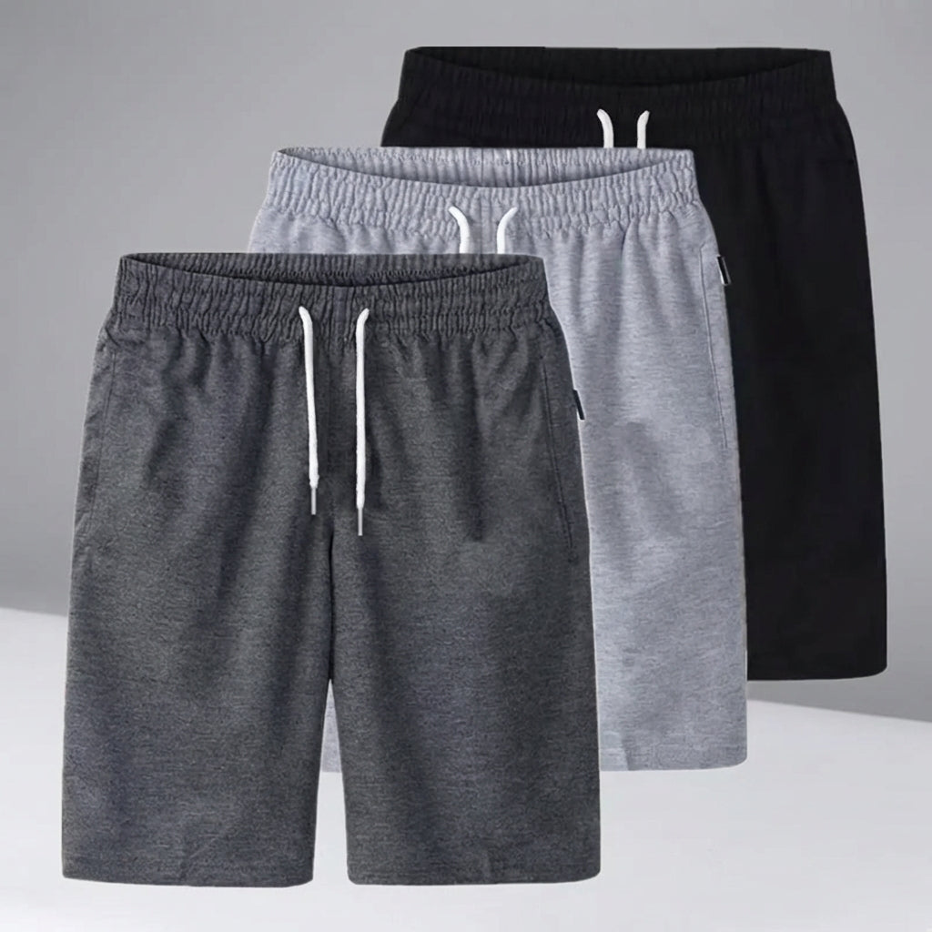 Leichte, atmungsaktive Herren Shorts für den Sommer, mit Komfort-Elastikbund & Kordelzug.