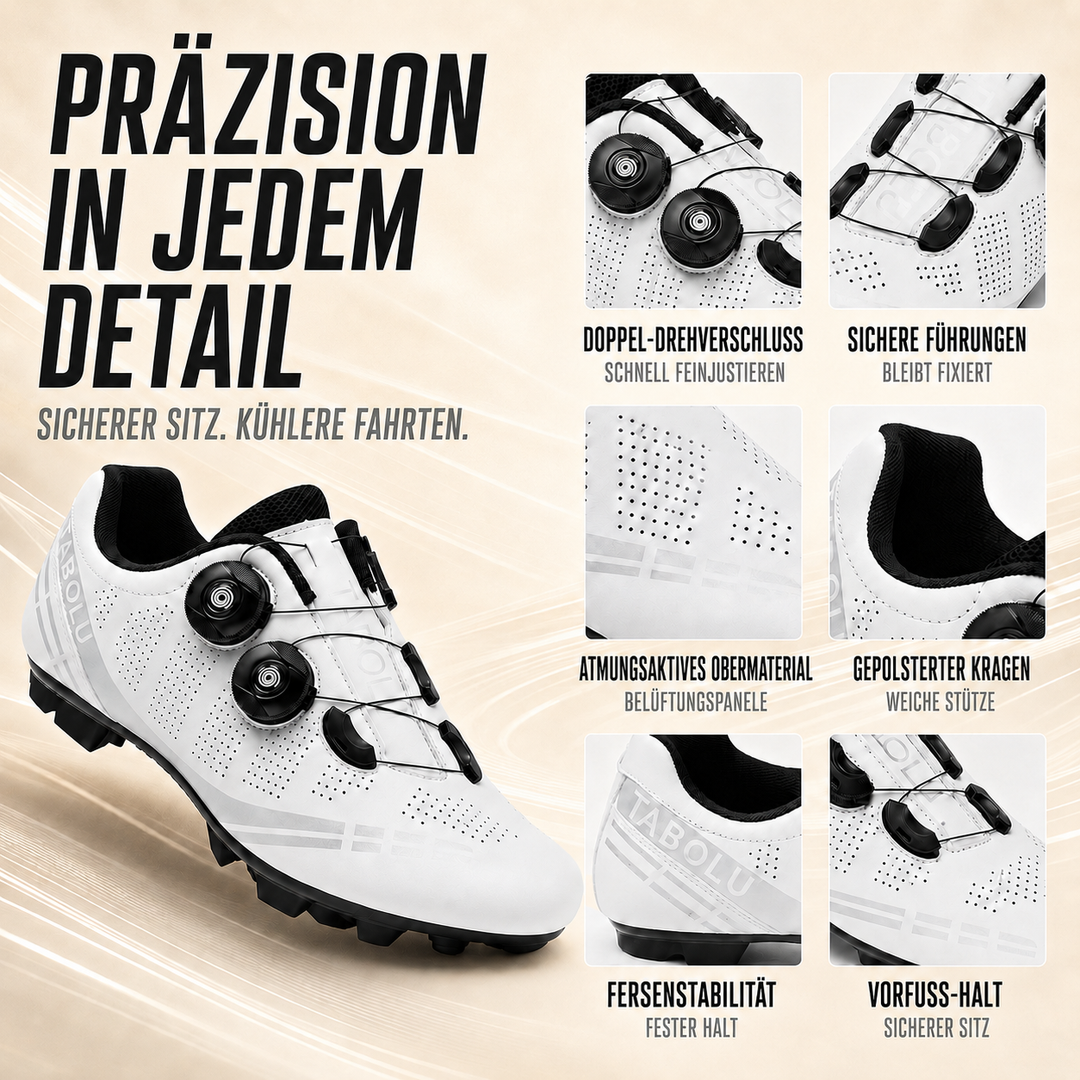 Robuster Veloctra MTB-Schuh mit Drehverschluss für Offroad-Abenteuer.