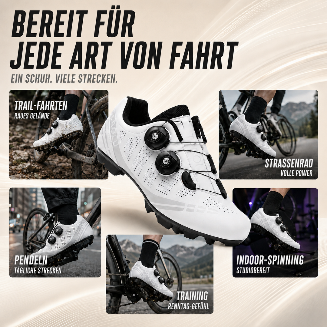 Unisex Veloctra Radsportschuh mit präzisem Drehverschluss für optimale Passform.