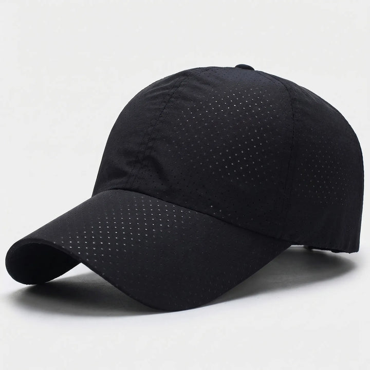 Modische Unisex-Kopfbedeckung, perforierte Baseballkappe, atmungsaktiv, verstellbar für Freizeit & Sport.