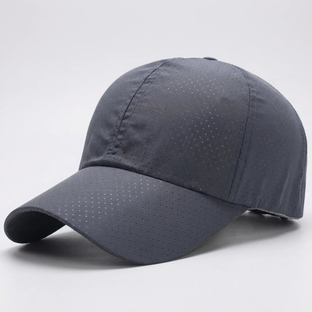 Atmungsaktive Kappe für Sport & Freizeit, unisex, perforiertes Design, verstellbare Passform.