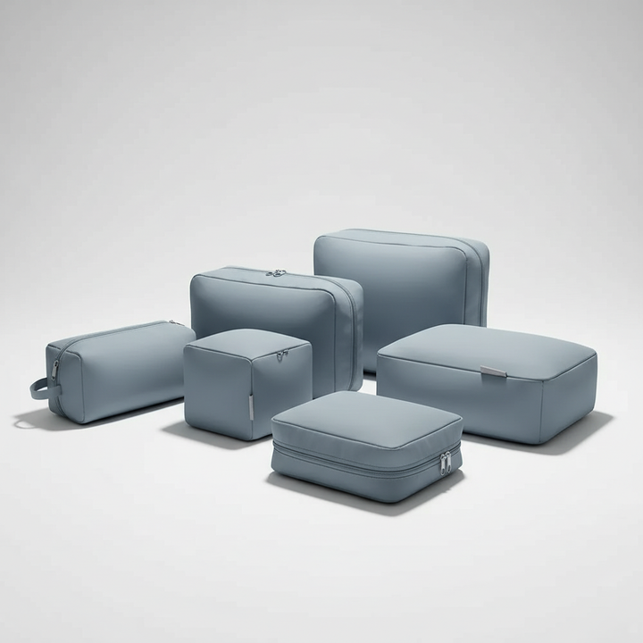 Leichte & wasserabweisende Packwürfel aus strapazierfähigem Polyester für jede Abenteuerreise.