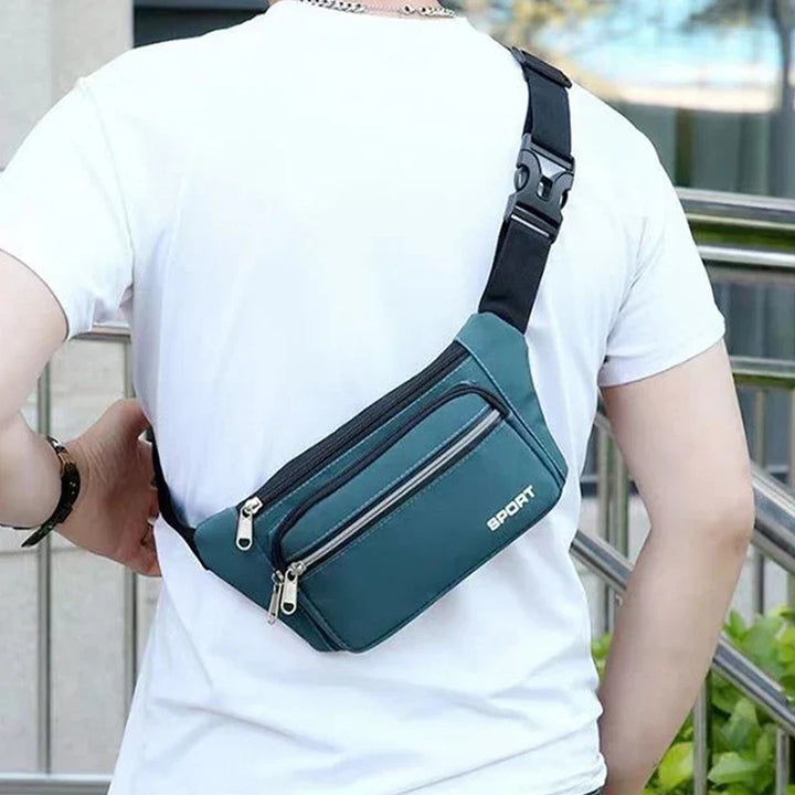Unisex Hüfttasche für Damen & Herren, mit mehreren Taschen für Handy, Schlüssel & Geldbörse. Ideal für unterwegs.