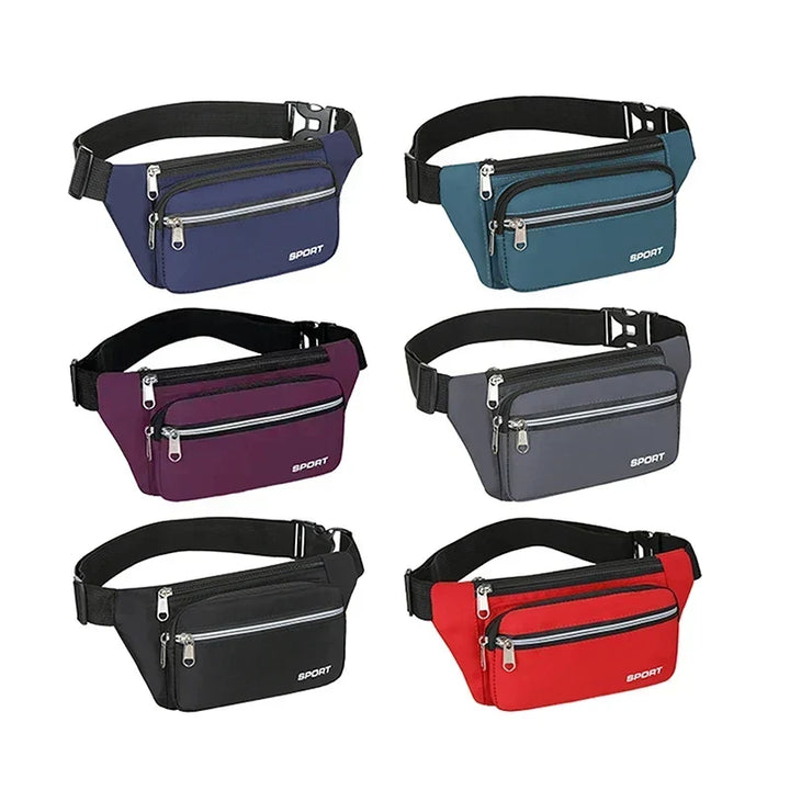 Funktionale Unisex Bauchtasche mit Mehrtaschen-Design für sichere & organisierte Aufbewahrung. Komfortabel.