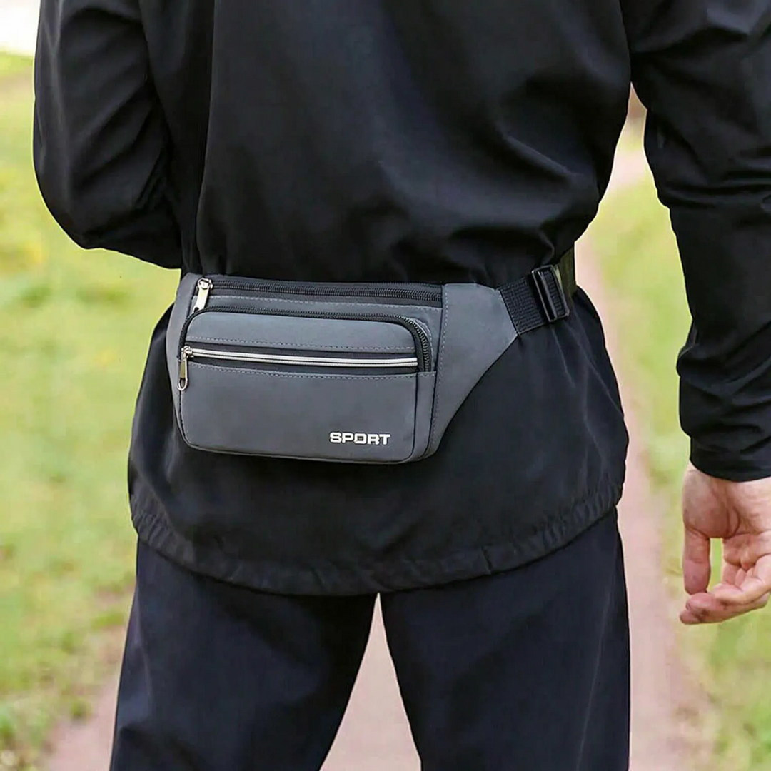 Unisex Mehrtaschen-Hüfttasche für sichere Aufbewahrung. Ideal für Sport, Reisen & Outdoor-Aktivitäten.