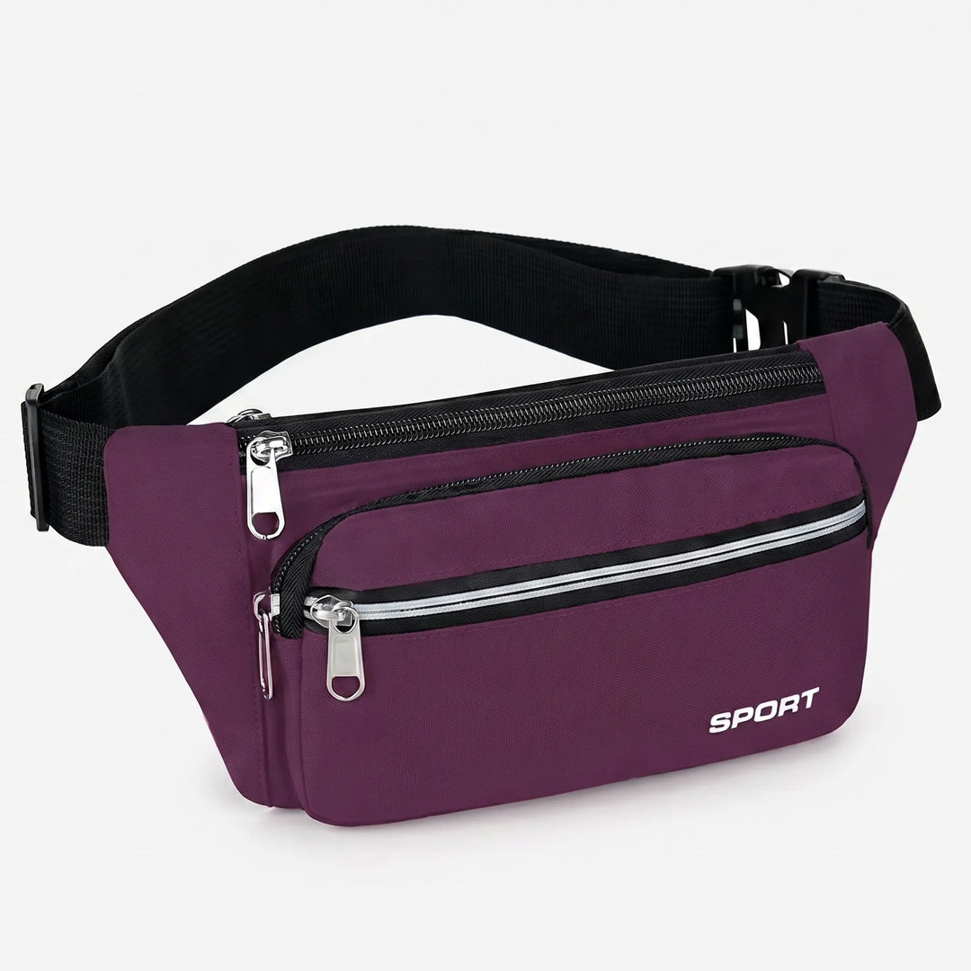 Robuste Unisex Hüfttasche mit mehreren Fächern für Handy, Schlüssel & Wertsachen. Perfekt für unterwegs.